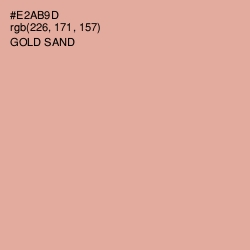 #E2AB9D - Gold Sand Color Image